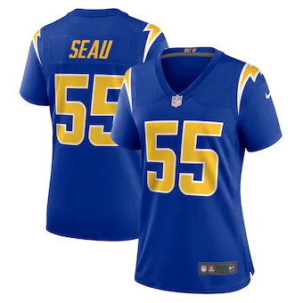 womens nike junior seau royal los angeles chargers retired 